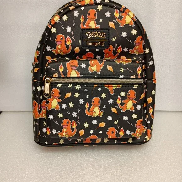 Loungefly Charmander Daisy print bag, wallet and make up bag Set NWT - Picture 2 of 11